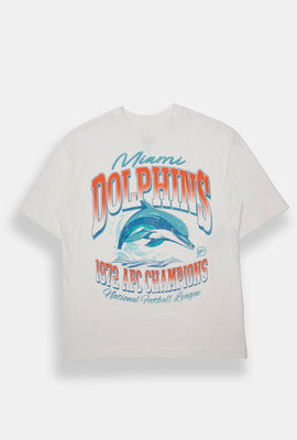 T-shirt surdimensionné imprimé Miami Dolphins 1973 Champions homme