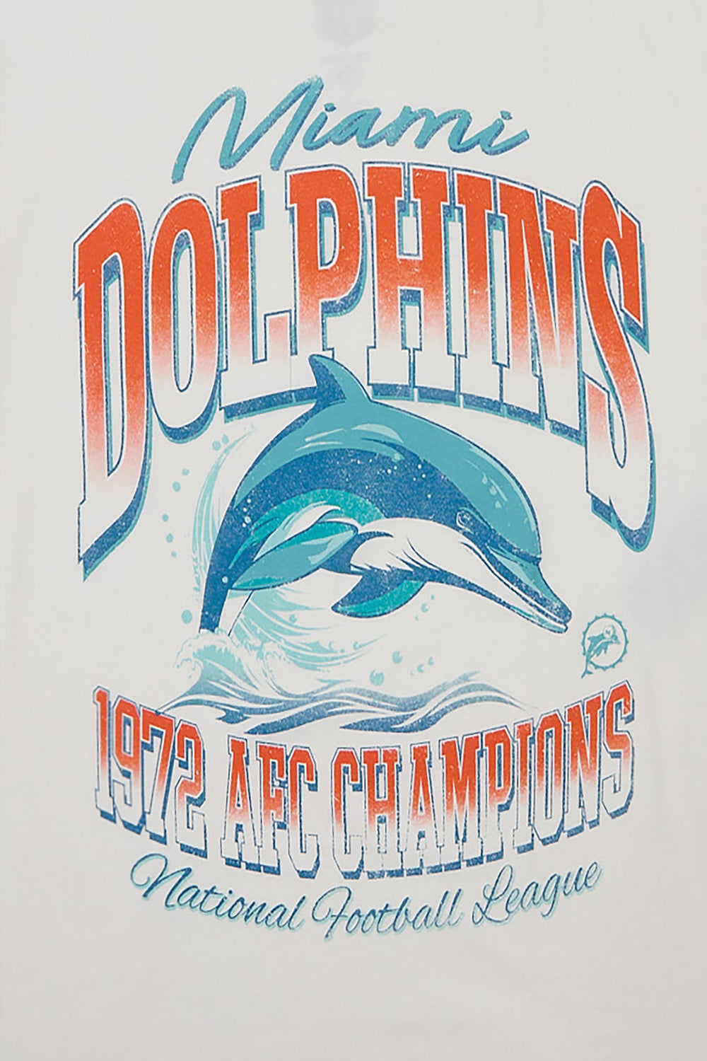 Mens Miami Dolphins 1973 Champions Graphic Oversized Tee Mens Miami Dolphins 1973 Champions Graphic Oversized Tee