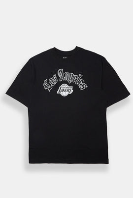 T-shirt surdimensionné imprimé style script LA Lakers homme