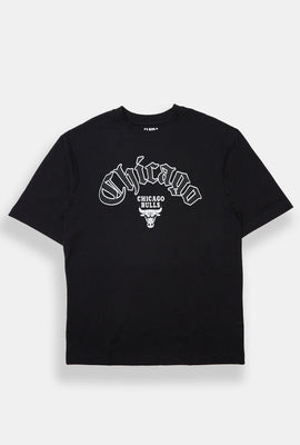 T-shirt surdimensionné imprimé style script Chicago Bulls homme