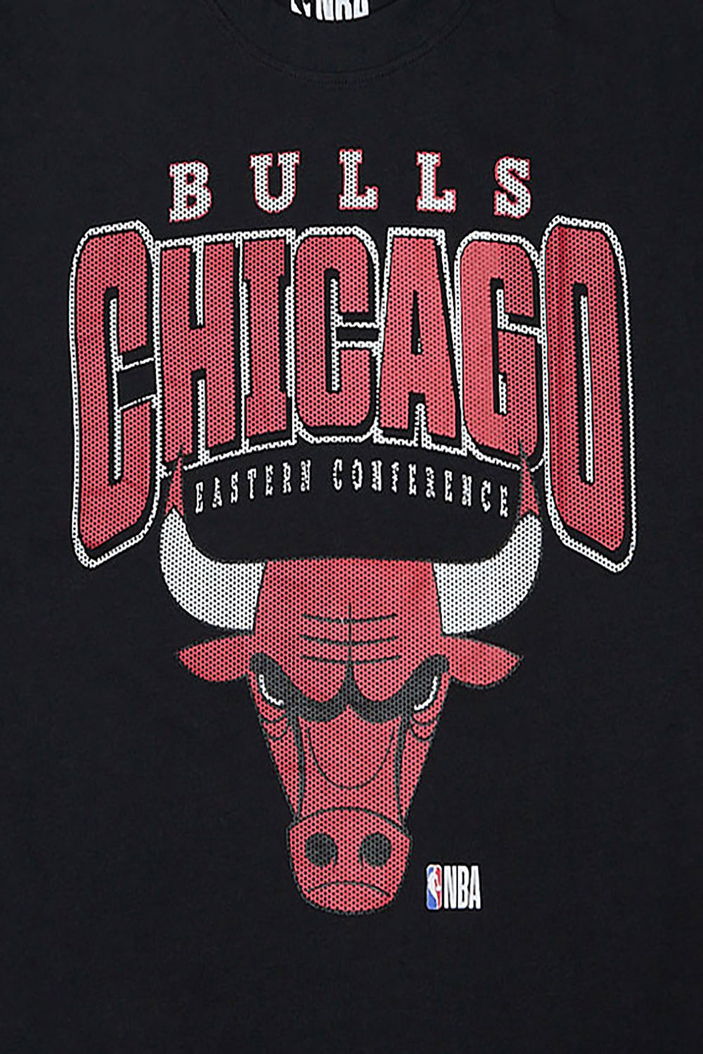 T-shirt surdimensionné imprimé à effet maille Chicago Bulls homme T-shirt surdimensionné imprimé à effet maille Chicago Bulls homme
