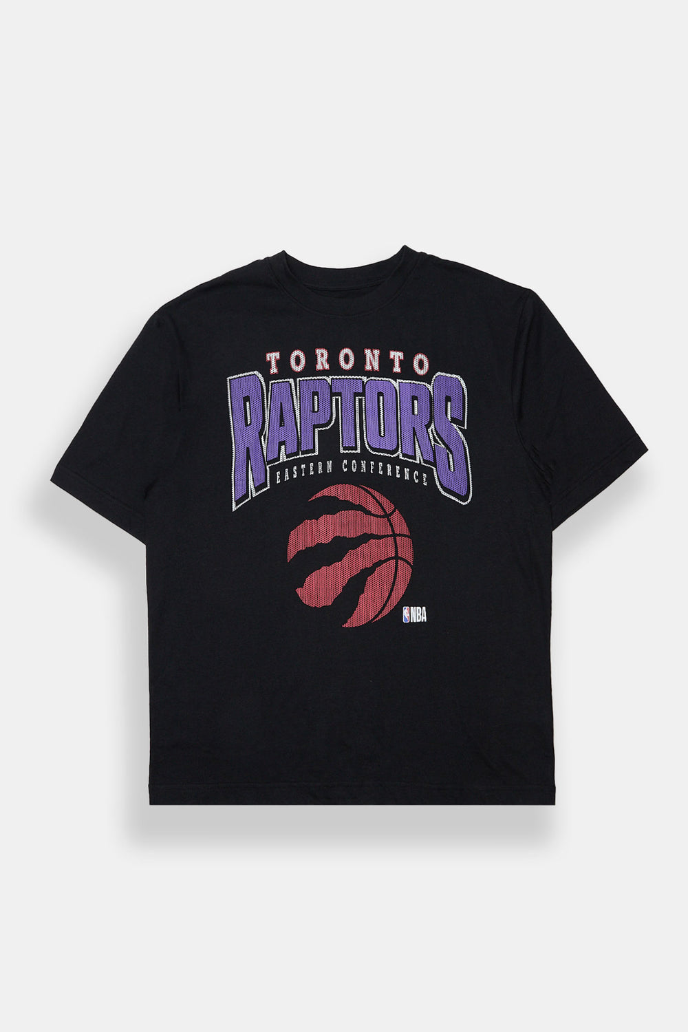 T-shirt surdimensionné imprimé à effet maille Toronto Raptors homme T-shirt surdimensionné imprimé à effet maille Toronto Raptors homme