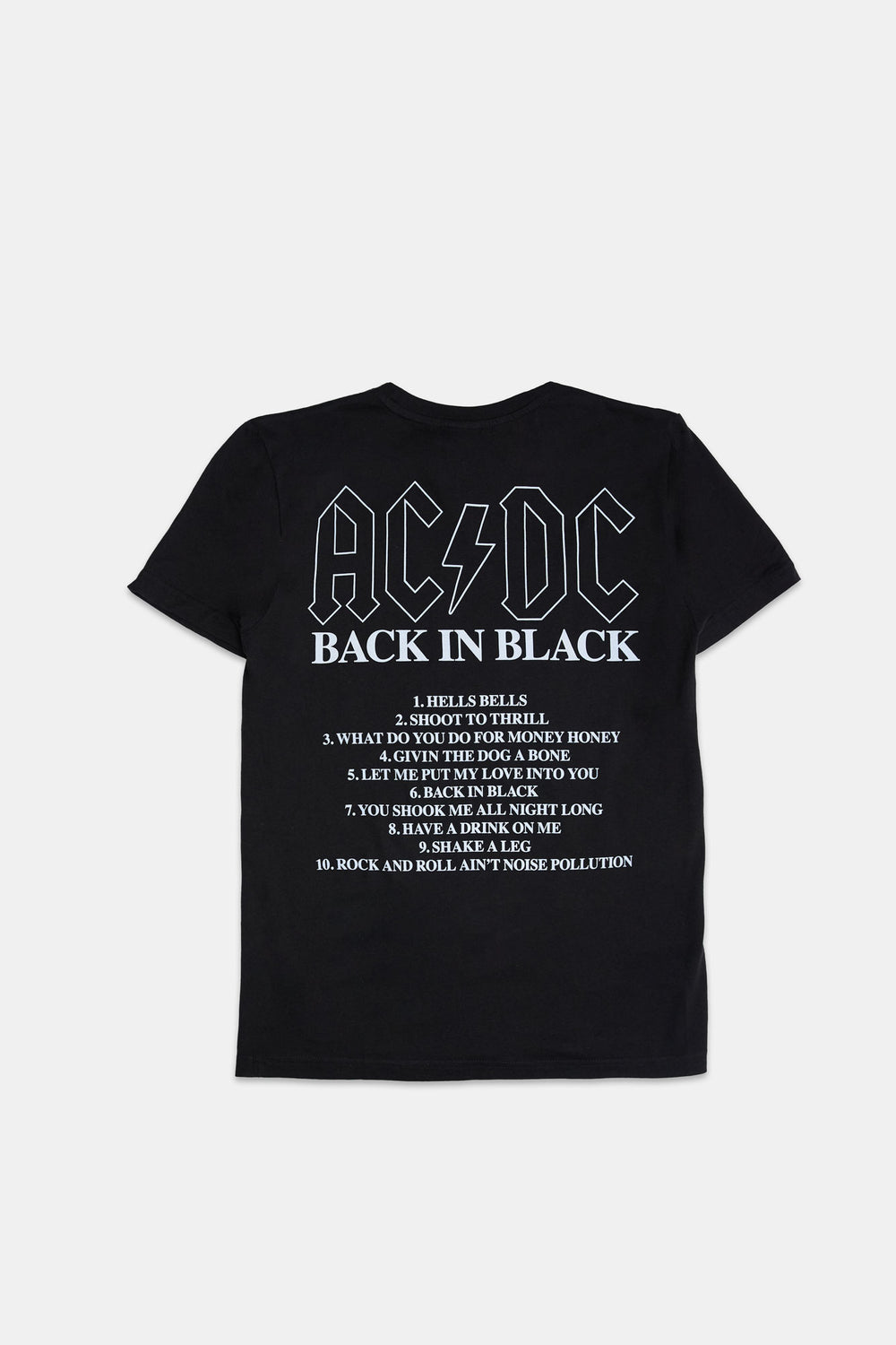 Mens AC/DC Back in Black Graphic T-Shirt Mens AC/DC Back in Black Graphic T-Shirt