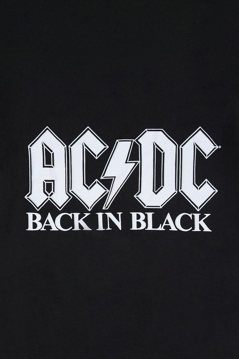 T-shirt imprimé Back in Black AC/DC homme T-shirt imprimé Back in Black AC/DC homme