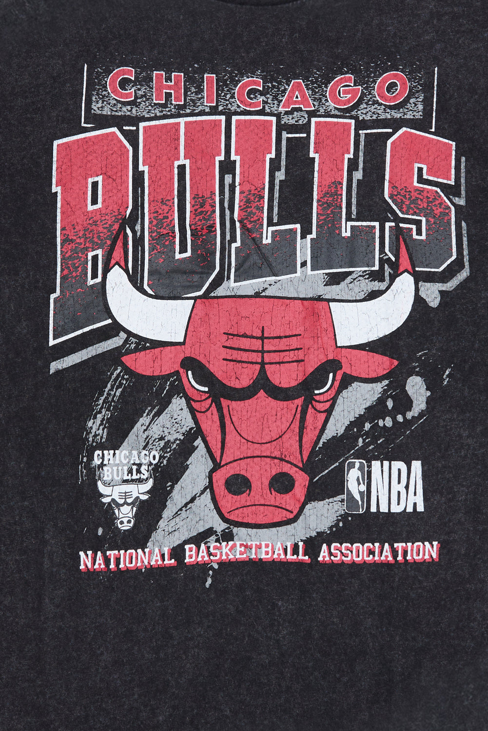 Mens Chicago Bulls Washed Graphic T-Shirt Mens Chicago Bulls Washed Graphic T-Shirt