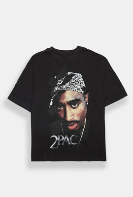 T-shirt surdimensionné imprimé 2Pac
