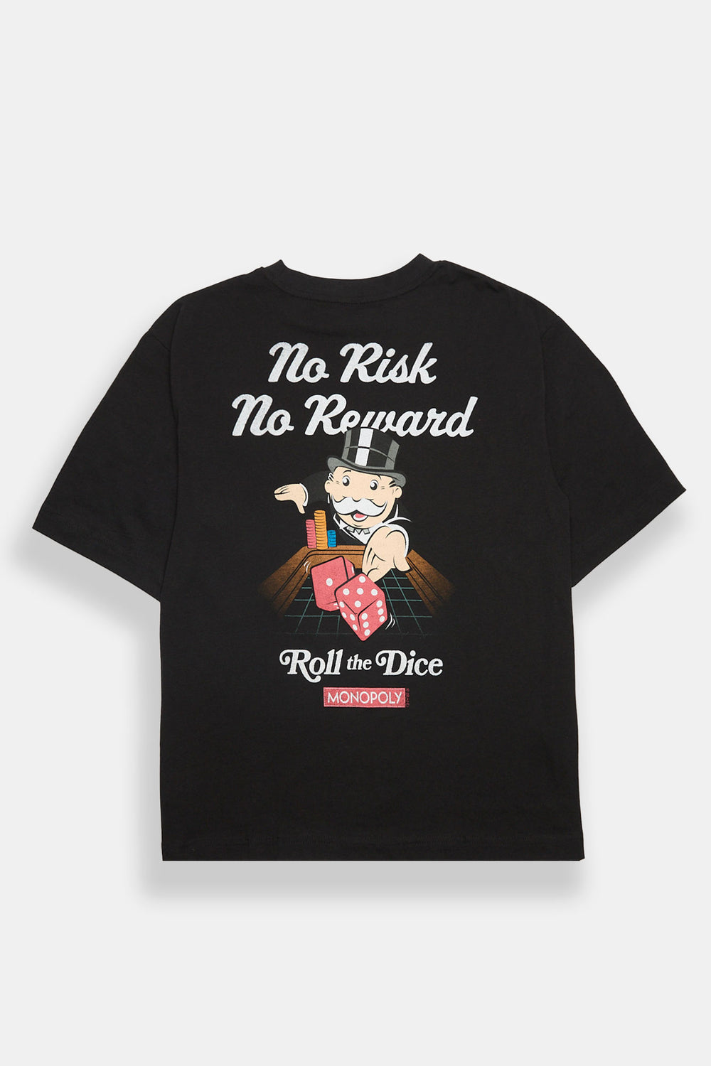 Monopoly No Risk No Reward Oversized Tee Monopoly No Risk No Reward Oversized Tee