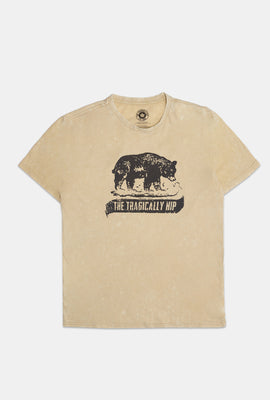 Mens Tragically Hip Acid Wash T-Shirt