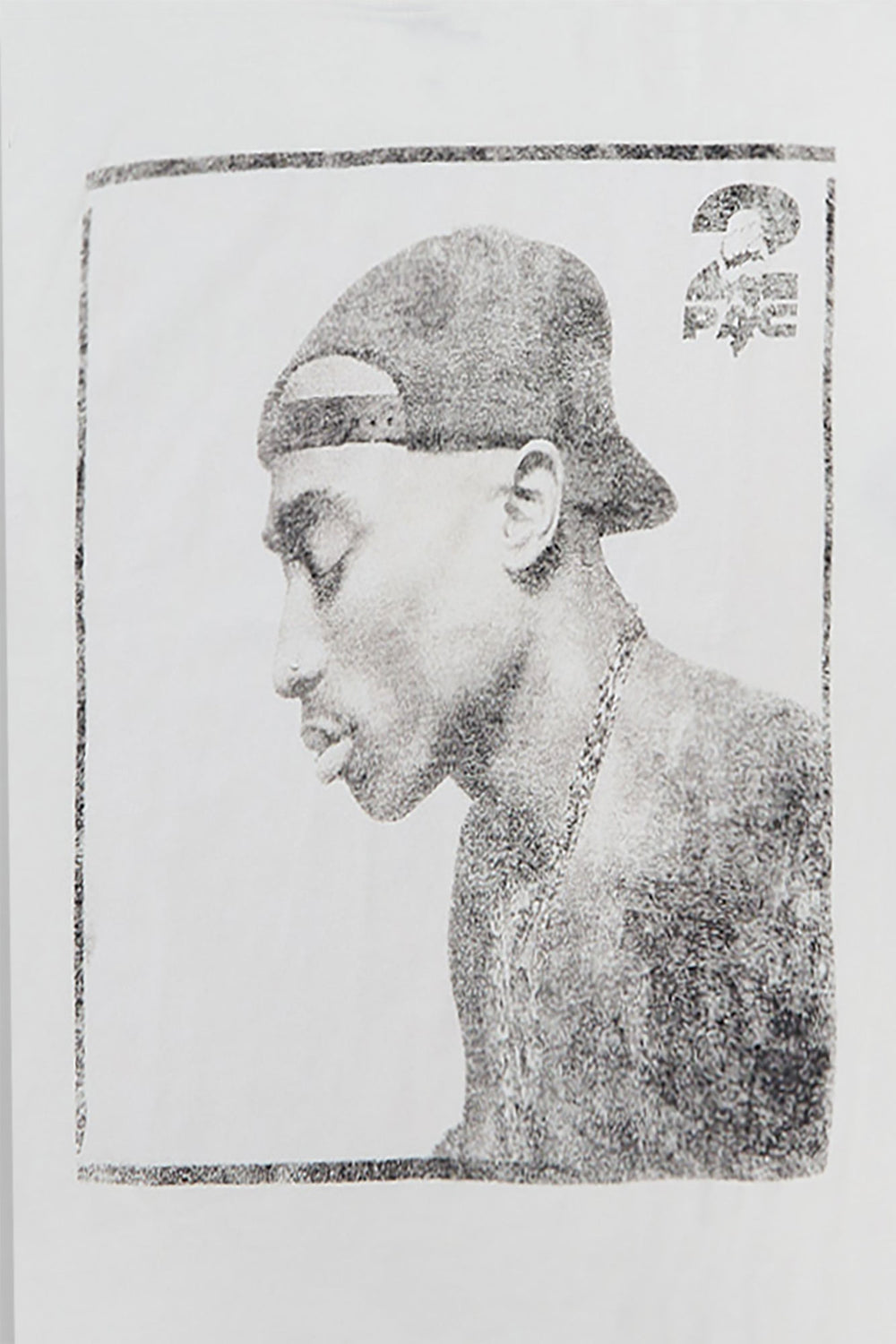 T-shirt surdimensionné imprimé 2pac homme T-shirt surdimensionné imprimé 2pac homme