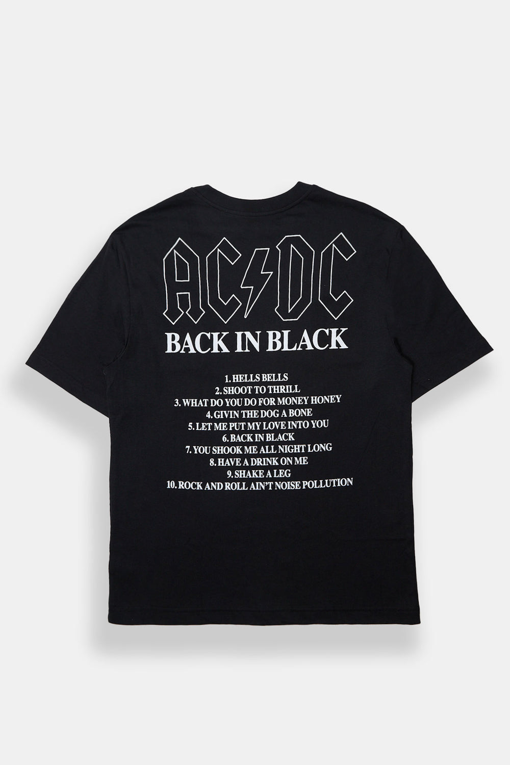 T-shirt surdimensionné imprimé AC/DC Back In Black homme T-shirt surdimensionné imprimé AC/DC Back In Black homme