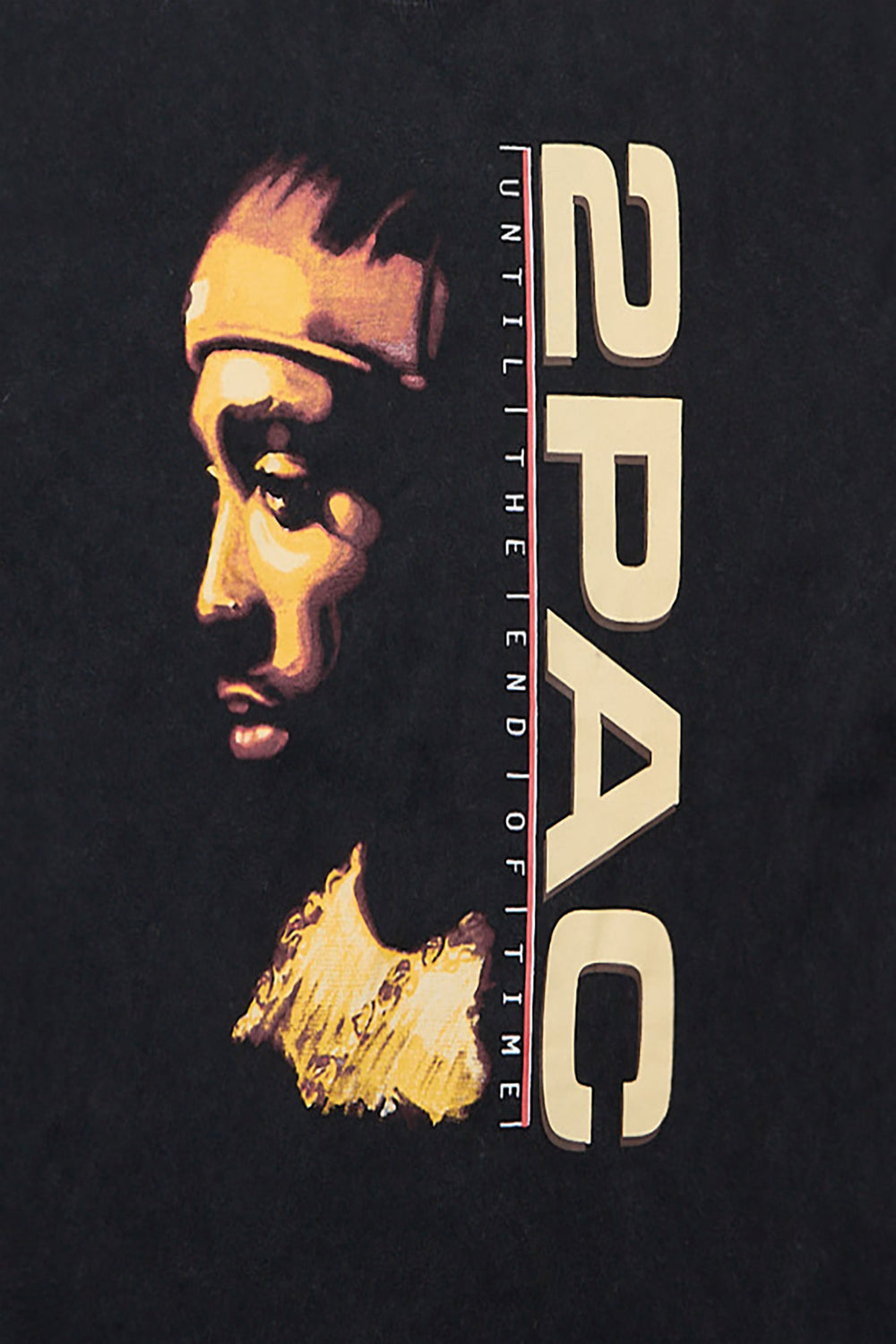 T-shirt surdimensionné délavé imprimé 2Pac homme T-shirt surdimensionné délavé imprimé 2Pac homme