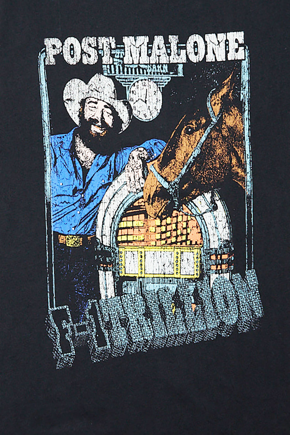 Mens Post Malone Graphic Oversized Tee Mens Post Malone Graphic Oversized Tee