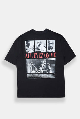 Mens 2Pac All Eyez On me Graphic Oversized Tee