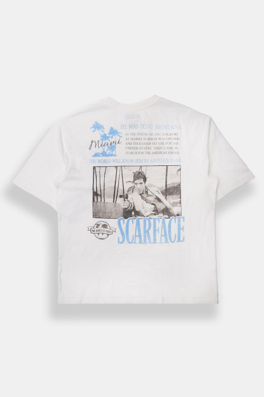 T-shirt surdimensionné imprimé Scarface Tony Montana T-shirt surdimensionné imprimé Scarface Tony Montana - West49