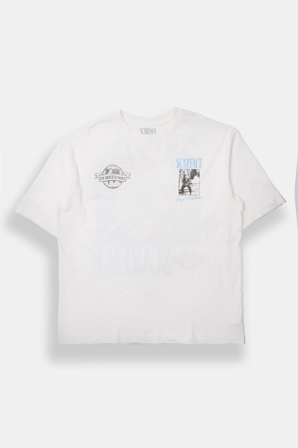 T-shirt surdimensionné imprimé Scarface Tony Montana T-shirt surdimensionné imprimé Scarface Tony Montana - West49