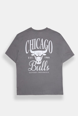 Chicago Bulls Embroidered Graphic Oversized Tee