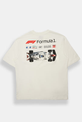 T-shirt surdimensionné imprimé Formula 1 Race Division