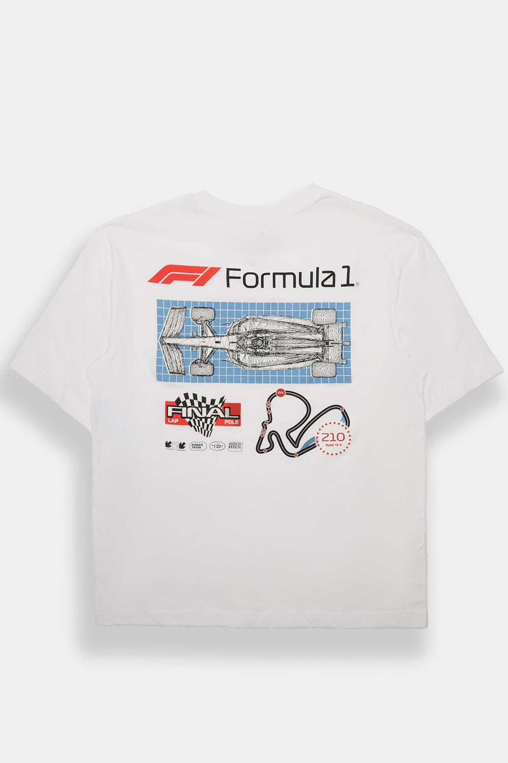Formula 1 Final Lap Graphic Oversized Tee Formula 1 Final Lap Graphic Oversized Tee