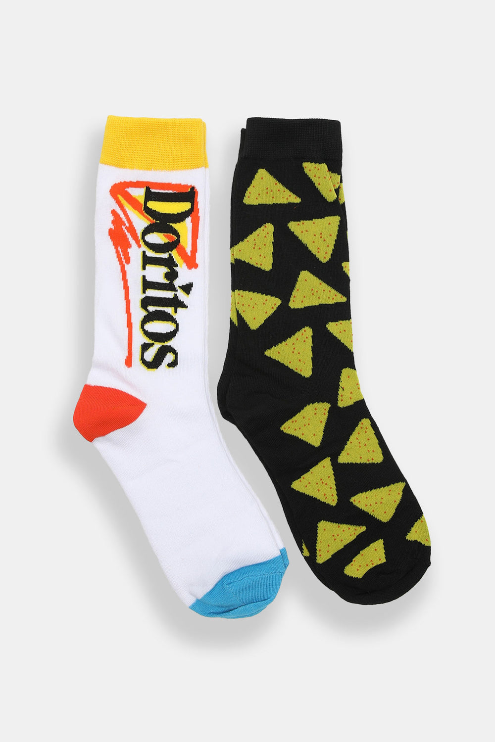 Doritos Nacho Cheese Crew Socks - Giftable 2-Pack Doritos Nacho Cheese Crew Socks - Giftable 2-Pack