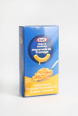 Mac & Cheese Crew Socks - Giftable 2-Pack