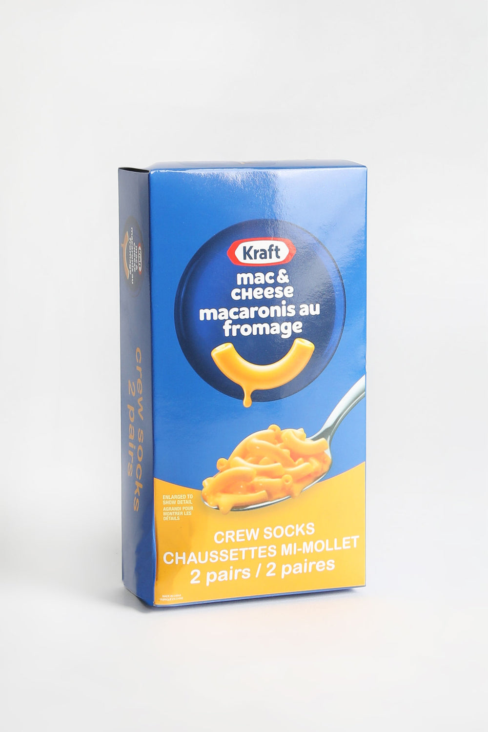Mac & Cheese Crew Socks - Giftable 2-Pack Mac & Cheese Crew Socks - Giftable 2-Pack