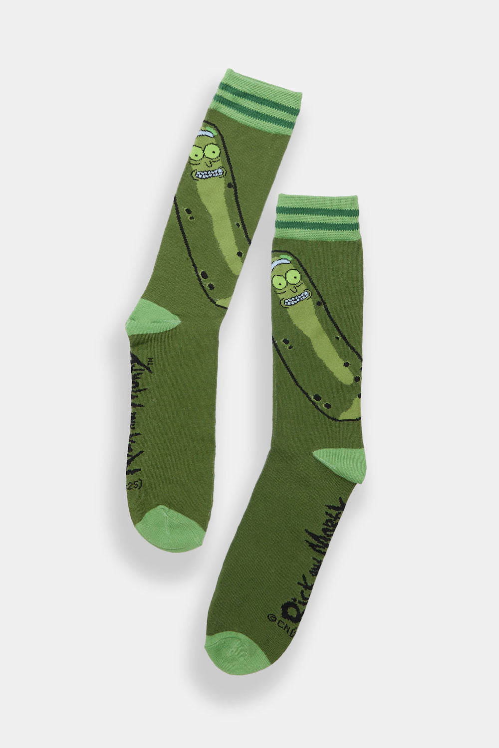 Chaussettes jacquard imprimées Rick et Morty cornichon Chaussettes jacquard imprimées Rick et Morty cornichon