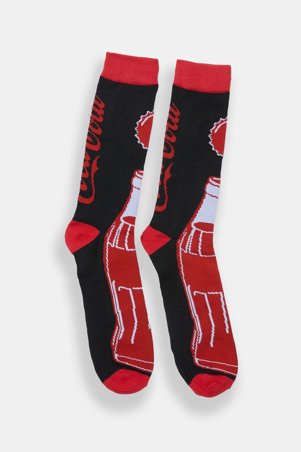 Chaussettes jacquard imprimées bouteille Coca-Cola Chaussettes jacquard imprimées bouteille Coca-Cola