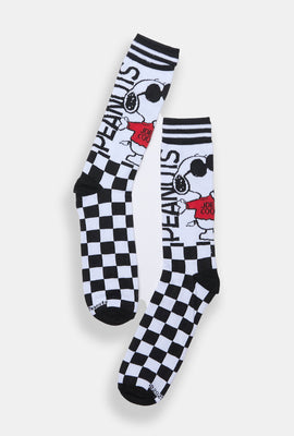 Chaussettes jacquard imprimées Peanuts Snoopy