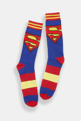 Chaussettes jacquard imprimées logo Superman