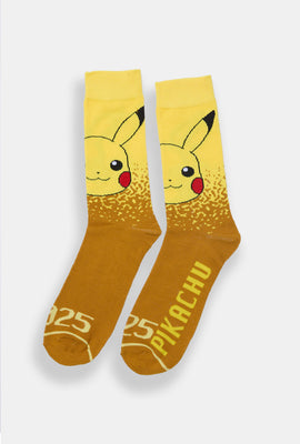 Chaussettes jacquard imprimées Pokémon Pikachu homme