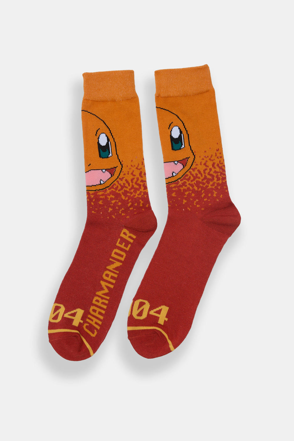 Chaussettes jacquard imprimées Pokémon Charmander homme Chaussettes jacquard imprimées Pokémon Charmander homme