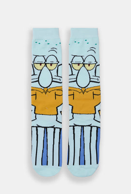 Chaussettes jacquard imprimées Squidward homme