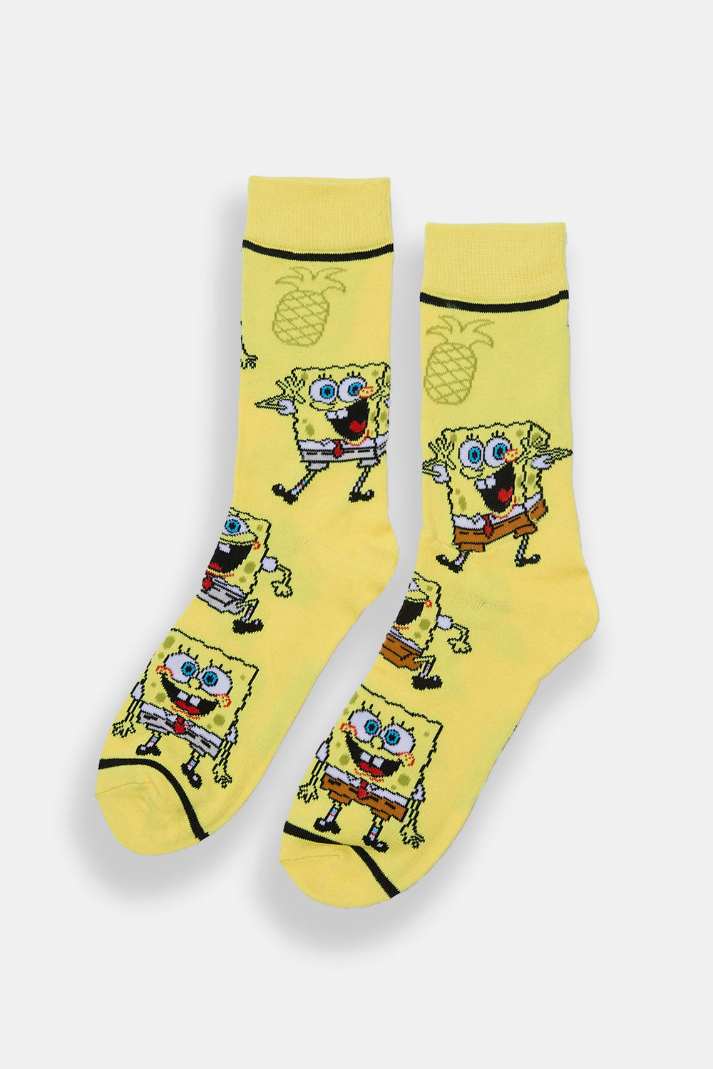 Chaussettes jacquard imprimées Bob l'éponge homme Chaussettes jacquard imprimées Bob l'éponge homme