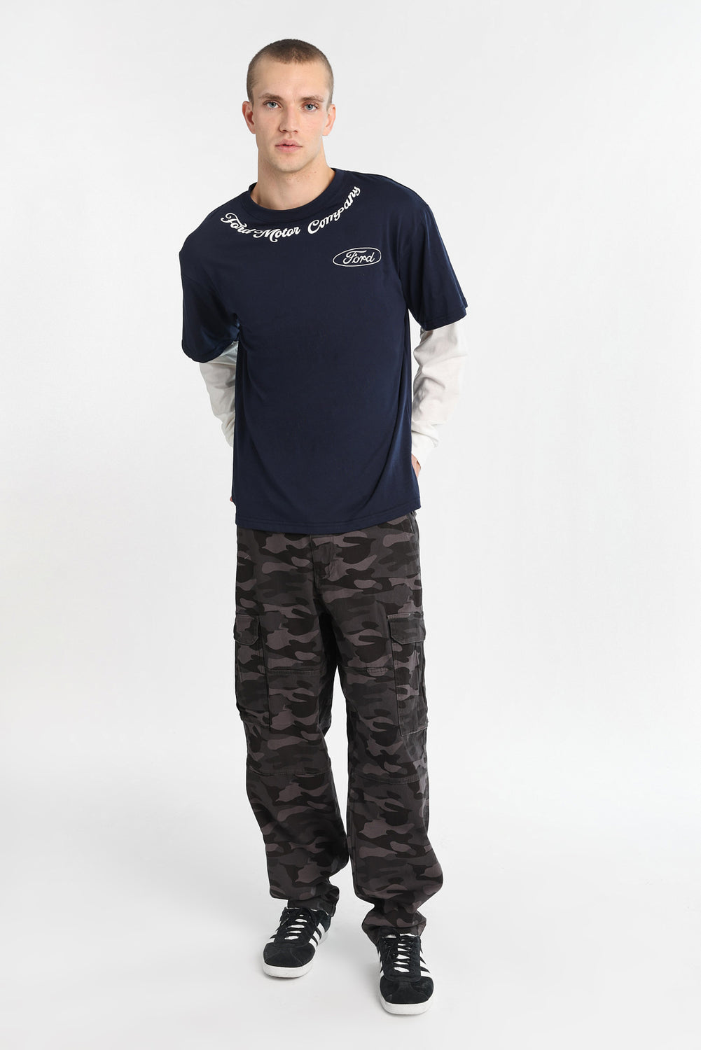 Ford Motor Company Long Sleeve 2-Fer Tee Ford Motor Company Long Sleeve 2-Fer Tee