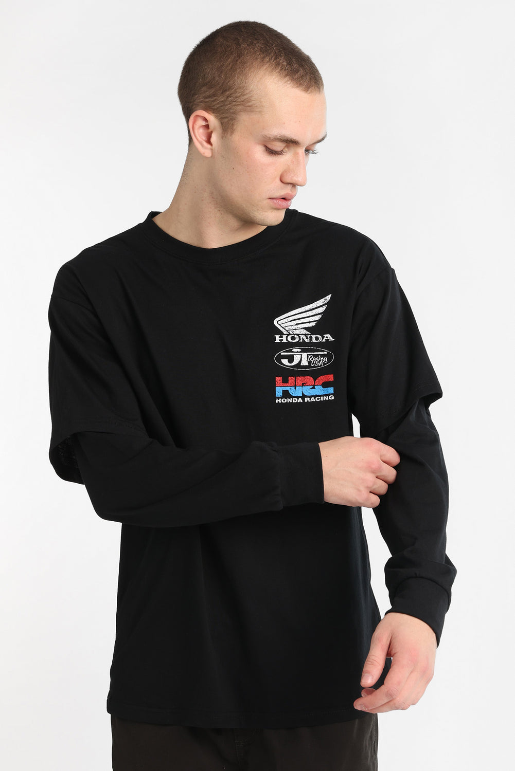 T-shirt à manches longues superposé Honda Racing T-shirt à manches longues superposé Honda Racing