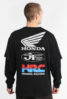 T-shirt à manches longues superposé Honda Racing