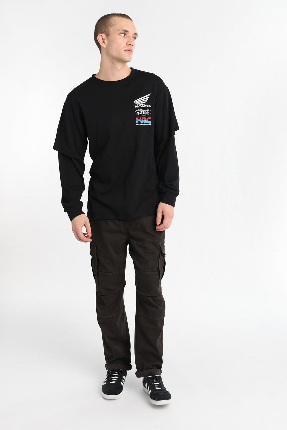 T-shirt à manches longues superposé Honda Racing T-shirt à manches longues superposé Honda Racing