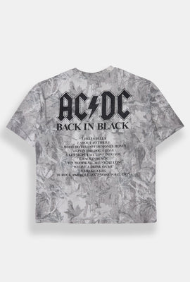 T-shirt camouflage arbres imprimé AC/DC Back In Black homme