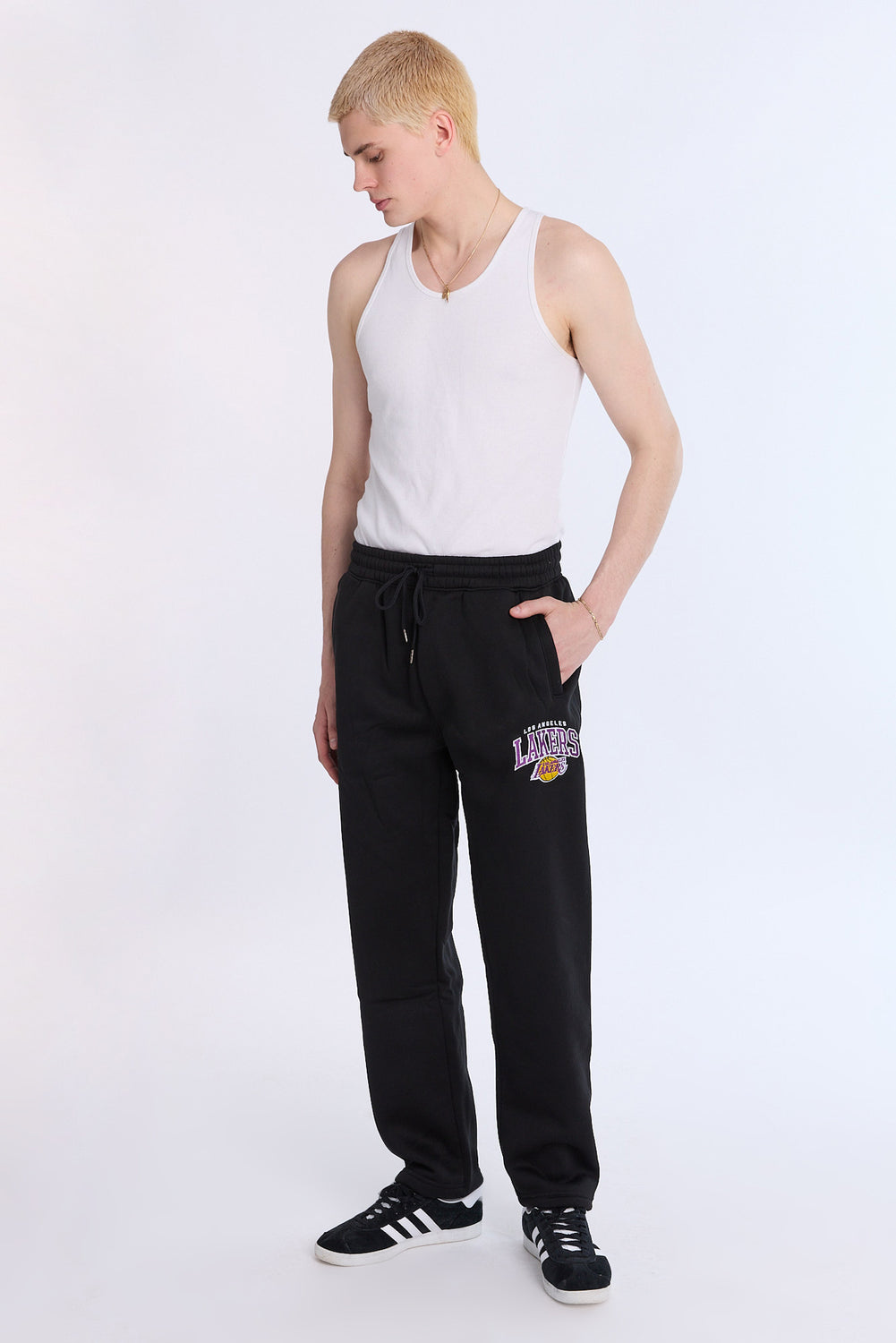 Jogger droit en molleton LA Lakers homme Jogger droit en molleton LA Lakers homme