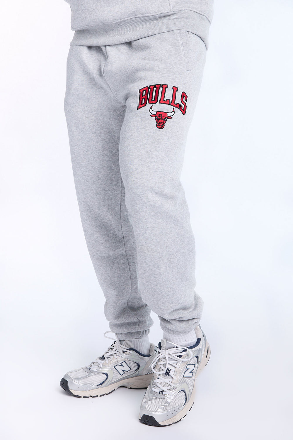 Jogger en molleton gris chiné Chicago Bulls homme Jogger en molleton gris chiné Chicago Bulls homme