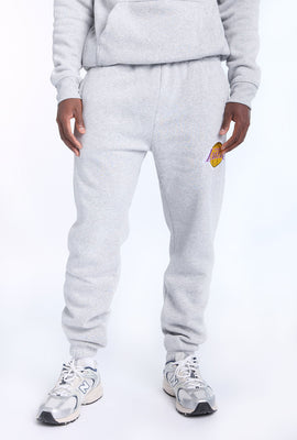 Jogger en molleton gris chiné LA Lakers homme
