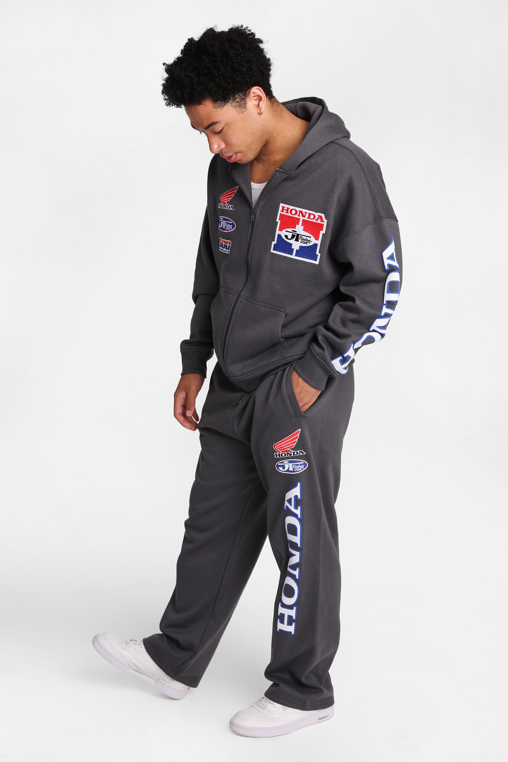 Pantalon en molleton imprimé Honda Pantalon en molleton imprimé Honda