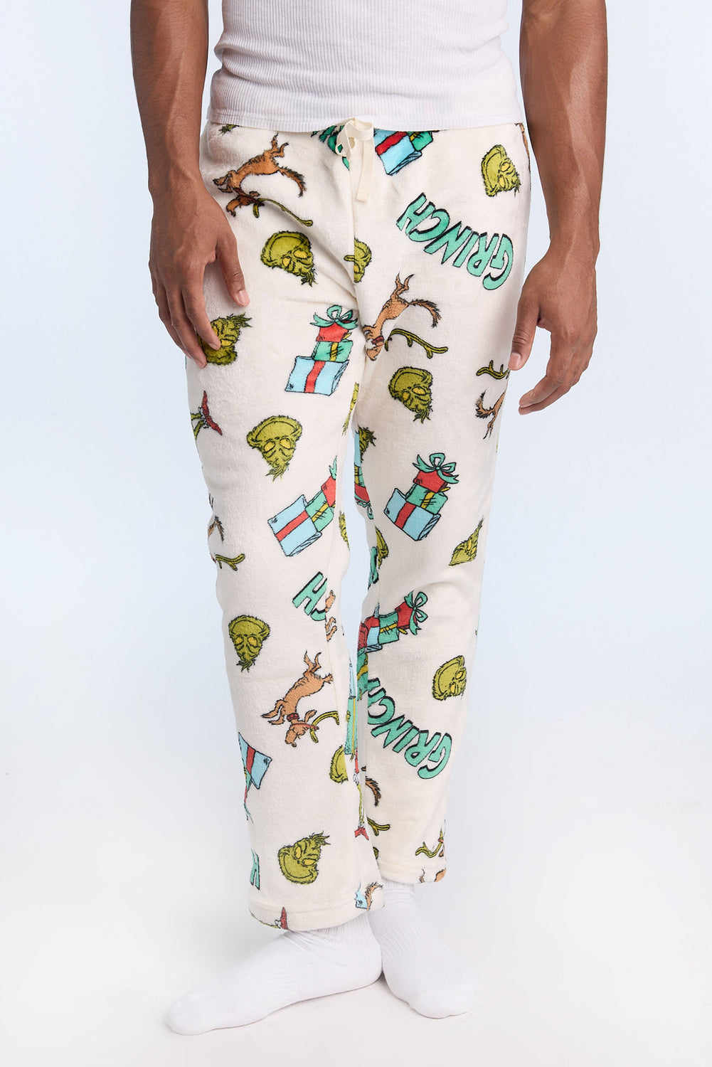 Pantalon de pyjama en peluche The Grinch homme Pantalon de pyjama en peluche The Grinch homme