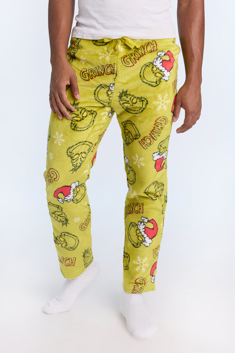Pantalon de pyjama en peluche vert The Grinch homme Pantalon de pyjama en peluche vert The Grinch homme