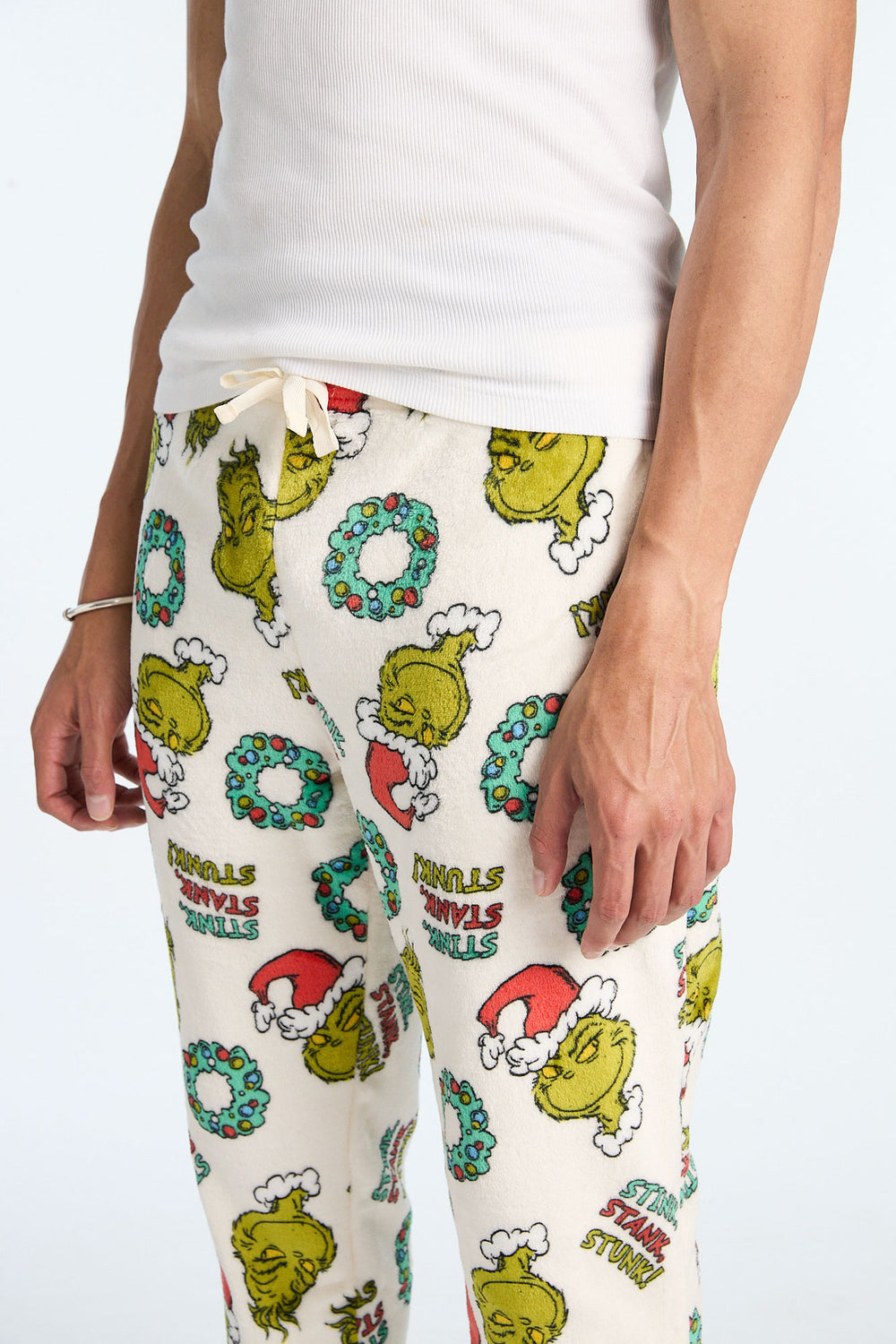 Pantalon de pyjama en peluche Stink, Stank, Stunk! The Grinch homme Pantalon de pyjama en peluche Stink, Stank, Stunk! The Grinch homme
