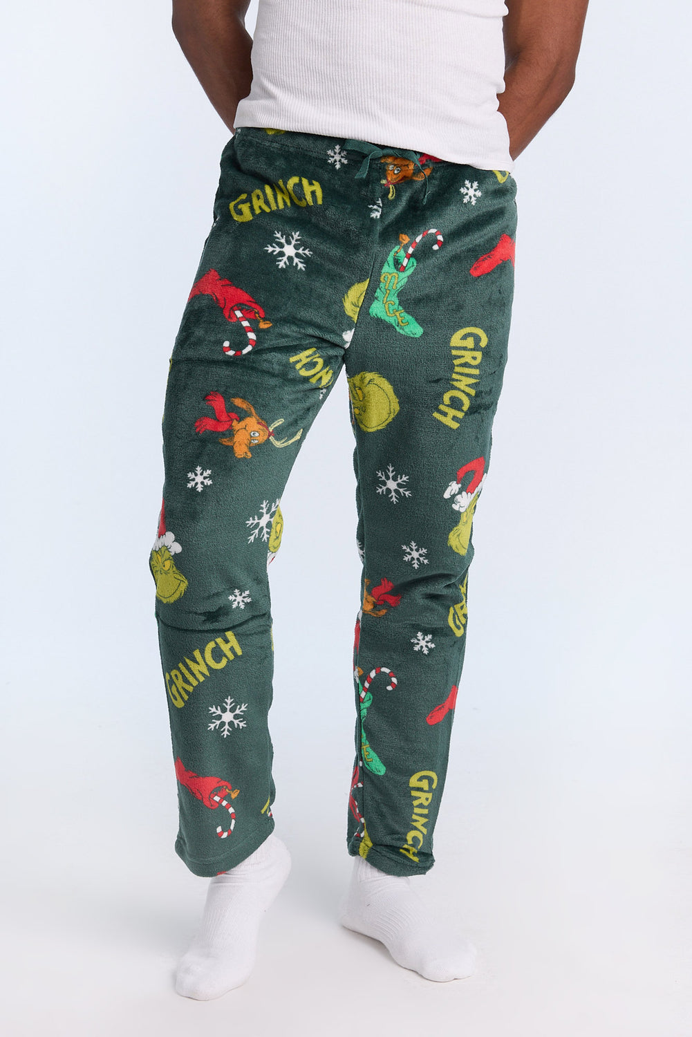 Mens The Grinch Graphic Print Pajama Pant Mens The Grinch Graphic Print Pajama Pant