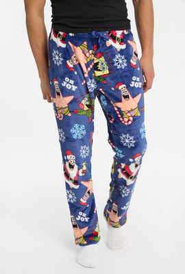 Pantalon de pyjama en peluche imprimé Oh Joy Bob l'éponge homme