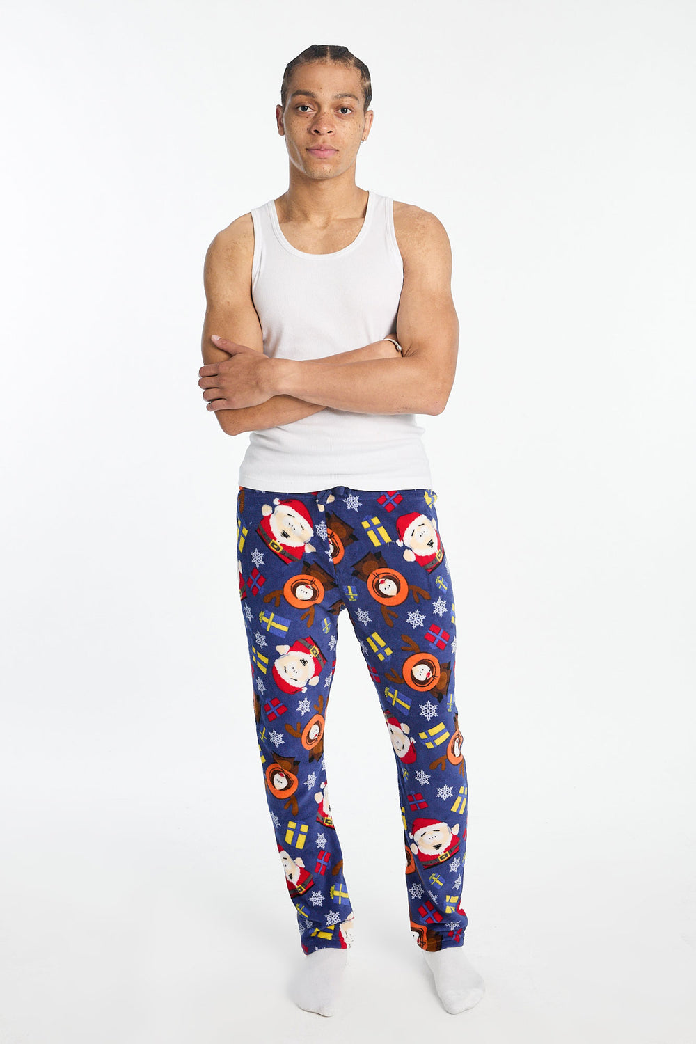 Mens South Park Christmas Plush Pajama Pant Mens South Park Christmas Plush Pajama Pant