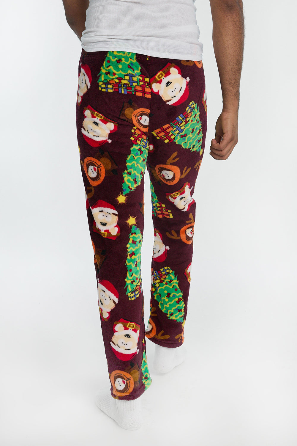 Mens South Park Holiday Plush Pajama Pant Mens South Park Holiday Plush Pajama Pant