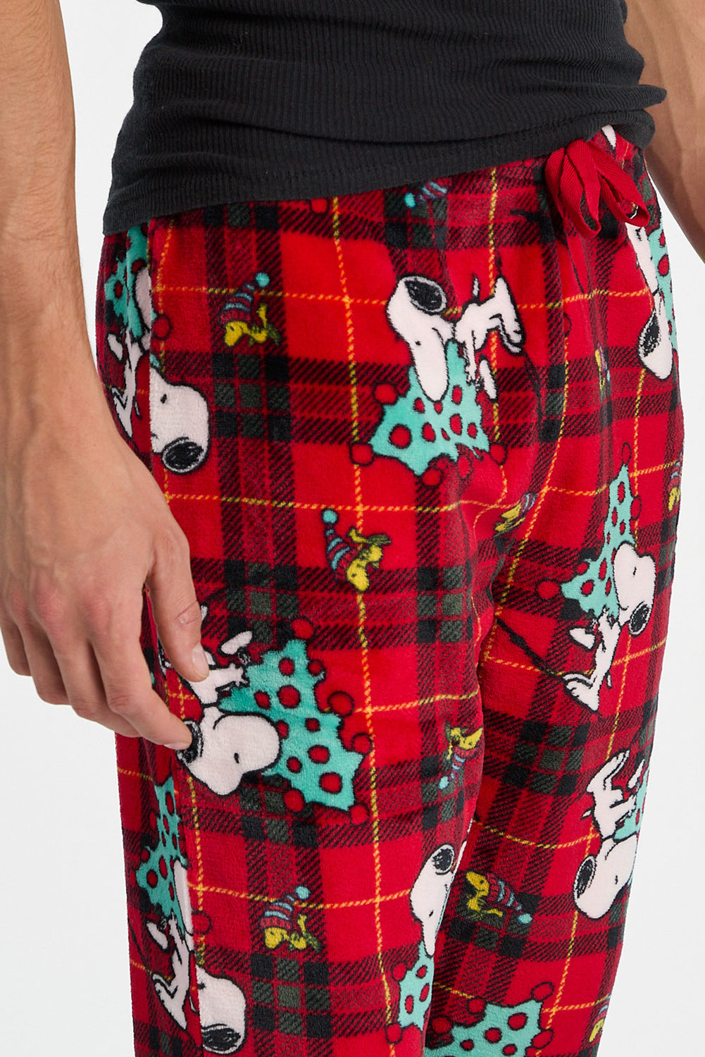 Peanuts Snoopy Christmas Tree Plush Pajama Pant Peanuts Snoopy Christmas Tree Plush Pajama Pant